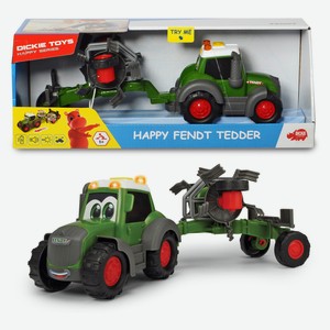 Трактор Dickie Toys Happy Massey Ferguson с прицепом для перевозки животных, 30 см