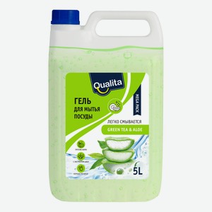 Гель для мытья посуды Qualita Green Tea-Aloe, 5л Россия
