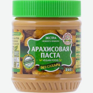 Арахисовая паста без сахара Азбука продуктов Экстра, 340 г