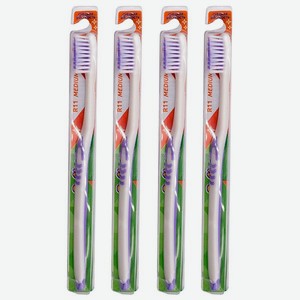Зубная щетка Dr. Clean R11 Медиум для взрослых 4 шт