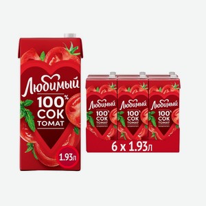 Нектар Любимый томат, 1.93л x 6 шт Россия