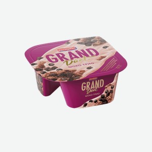 Десерт творожный Grand Duet Шоко трио шоколад 7.3%, 138г