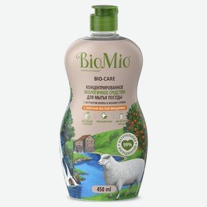 Средство для мытья посуды BioMio с эфирным маслом мандарина, 450 мл