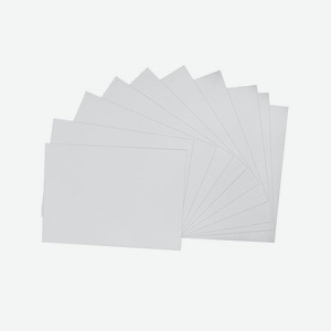 Картон белый Каляка-Маляка А4 10 л мелованный 200 г/м2 картонная папка