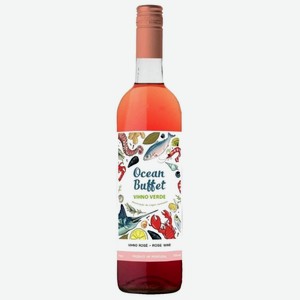Вино Оушн Буффе Виньо Верде Розе роз.п/сух. 10% 0,75л Каза да Фонте Пекена