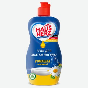 Средство для мытья посуды Haus Herz Ромашка и Витамин Е, 450 мл