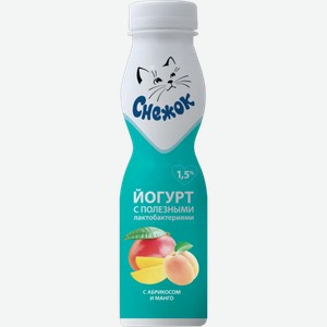Йогурт питьевой Снежок Абрикос-манго, 1,5%