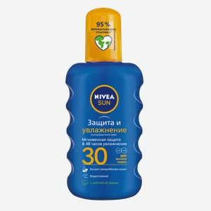 Спрей солнцезащитный Nivea Защита и увлажнение, Spf30