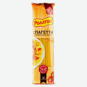 Макароны 400 г Роллтон традиционные спагетти м/уп