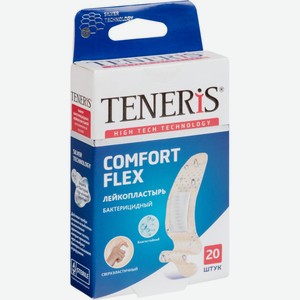 Лейкопластырь бактерицидный Teneris Comfort Flex 76х19 мм, 20 шт.