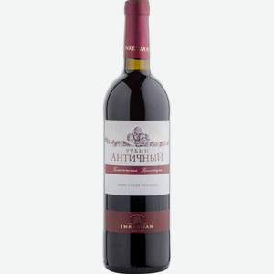 Вино Inkerman Рубин Античный красное сухое 14 % алк., Россия, 0,75 л