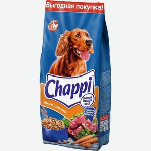 Корм сухой <Чаппи> сытный мясной обед мясное изобилие 15000г Россия