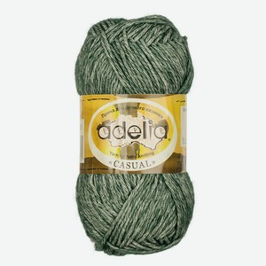 Пряжа Adelia Casual 10 темно-зеленый, 50 г
