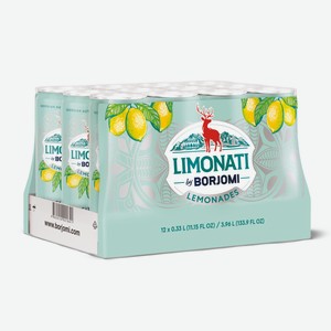 Лимонад Limonati by Borjomi Цитрус газированный, 330мл х 12 шт Грузия