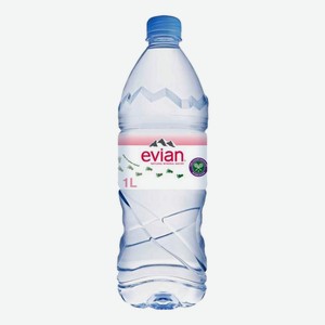 Вода минеральная Evian негазированная, 1л Франция