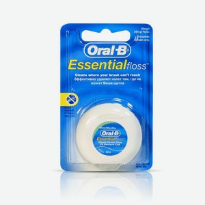 Зубная нить Oral-B Essential Floss 50 м вощеная мятная