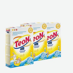 Стиральный порошок TEON Kids 3 шт по 400 г