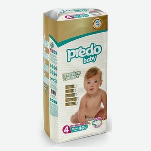 Подгузники-трусики 40 шт Predo Baby № 4 Maxi 7-18 кг м/уп