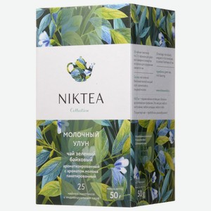 Чай зеленый Niktea Молочный Улун в пакетиках, 25 шт. по 2 г, 50 г