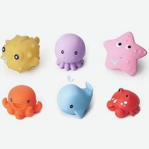 Набор игрушек для ванны Baililon «Морские животные» 6 предметов