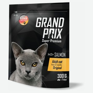 Сухой Сухой корм для кошек GRAND PRIX Adult Original с лососем 0.3 кг