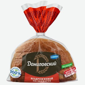Хлеб Даниловский ржано-пшеничный бездрожжевой Коломенское
