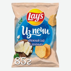 Чипсы картофельные Lay s Из печи Сливочный сыр-Зелень 85г