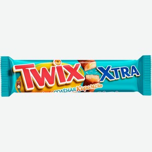 Twix Xtra Соленая карамель шоколадный батончик, 82г