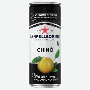 Напиток Sanpellegrino газированный Chino померанец, 330мл Италия