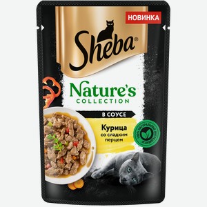 Влажный корм для кошек Sheba® Nature s Collection с курицей и паприкой, 75г