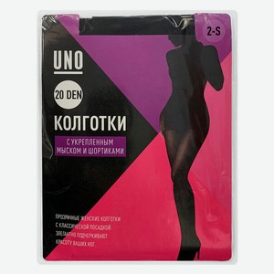 Колготки женские Uno, цвет черный, 20 ден, размер 2, арт. Pt7_2black2d