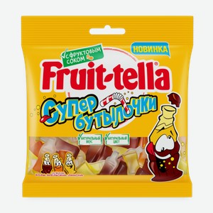 Мармелад жевательный Fruit-tella Супер бутылочки