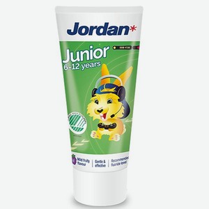 Детская зубная паста JORDAN Junior 6-12 со вкусом винограда и фтором