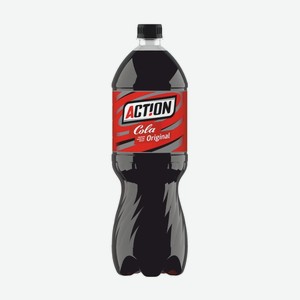 Напиток «Action» Cola, сильногазированный, б/а, 2 л