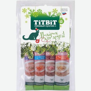 Крем-суп Titbit 4 Вкуса для кошек 40г