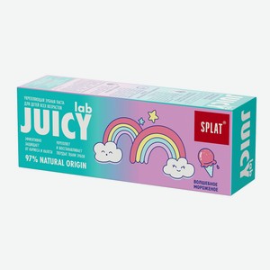 Зубная паста детская серии JUICY LAB Magic Ice Cream 0.1 кг SPLAT Россия