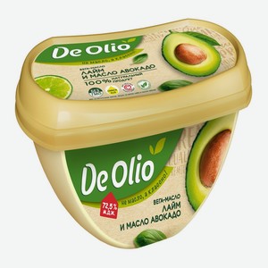Вегамасло 220г De Olio лайм и масло авокадо 72,5% пл/ван
