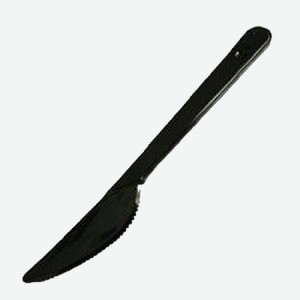 Ножи 6 шт VIP пластиковые черные 180 мм м/уп