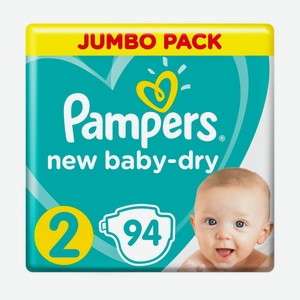 Подгузники 94 шт PAMPERS Active Baby-Dry Mini (4-8 кг) м/уп