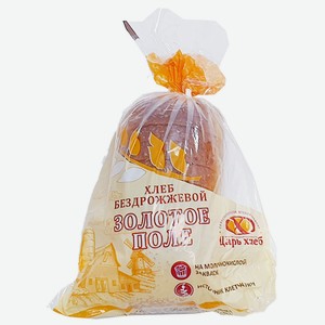 Хлеб 300 г Царь хлеб Золотое поле без дрожжевой нарез п/эт
