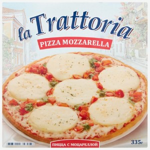 Пицца 335 г La Trattoria с моцареллой к/уп