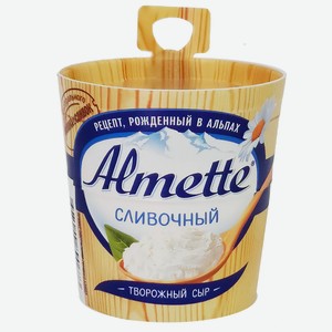 Сыр творожный 150 г Almette Сливочный 60 % п/стакан