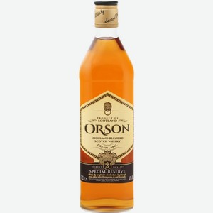 Виски ORSON Шотландский купажированный алк.40%, Великобритания, 0.7 L