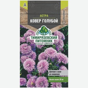 Семена Тимирязевские Питомник Астра Ковер Голубой, 2г