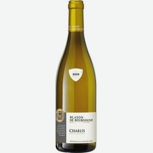 Вино Шабли Блазон де Бургонь ординарное сухое белое 12% 0,75л
