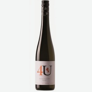 Вино 4Ю Грюнер Вельтлинер ординарное сухое белое 12,5% 0,75л