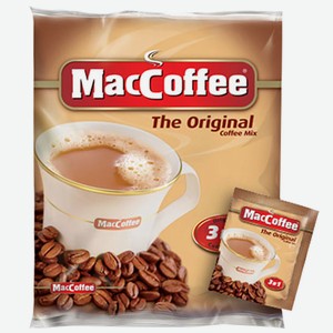 Напиток с экстрактом кофе 20 г MacCoffee Original (3 в 1) быстрорастворимый м/уп