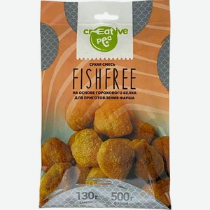 Сухая смесь для приготовления фарша Creative Pea Fishfree на основе горохового белка, 130 г