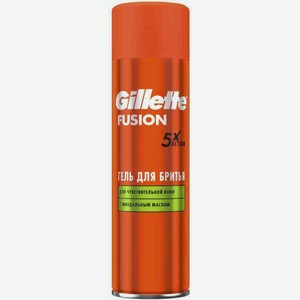 Гель для бритья для чувствительной кожи Gillette Fusion5 с миндальным маслом, 200 мл