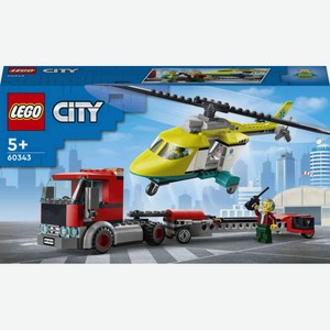 Конструктор LEGO City Great Vehicles Грузовик для спасательного вертолёта 5+, 215 элементов